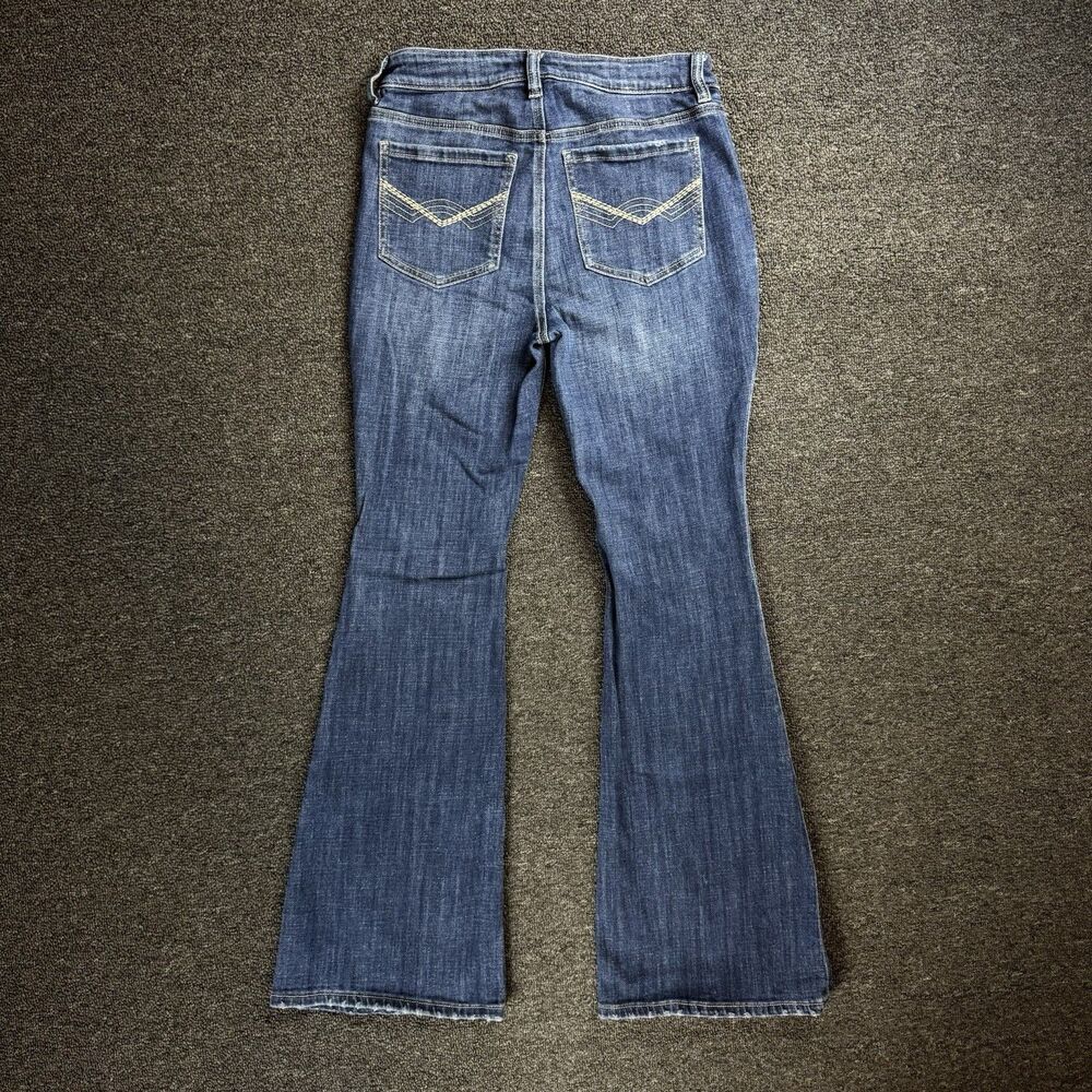 Idyllwind Flared Jeans Womens Festival Boho Flare Blue Denim Western SZ 8Wx32L - Picture 8 of 13